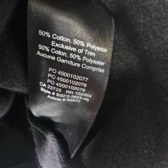 Tna Aritzia L Black Sweater Cozy Fleece Boyfriend Crew Minimalist Quiet Luxury - Picture 4 of 5